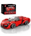 Reobrix 803 Lykan Red Sports Car Building Blocks Toy Set