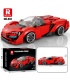 Reobrix 803 Lykan Red Sports Car Building Blocks Toy Set