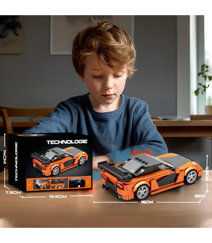 Ensemble de jouets de construction de voiture de sport Mazda RX7 Reobrix 804