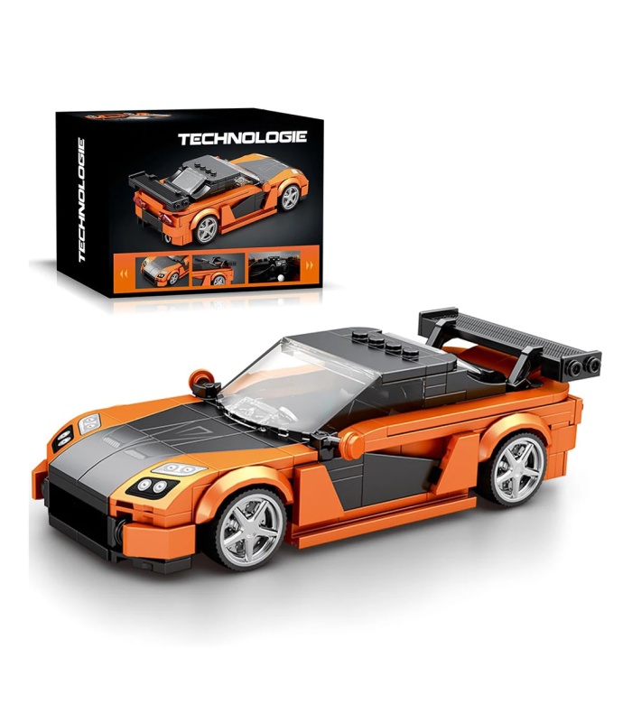 Ensemble de jouets de construction de voiture de sport Mazda RX7 Reobrix 804