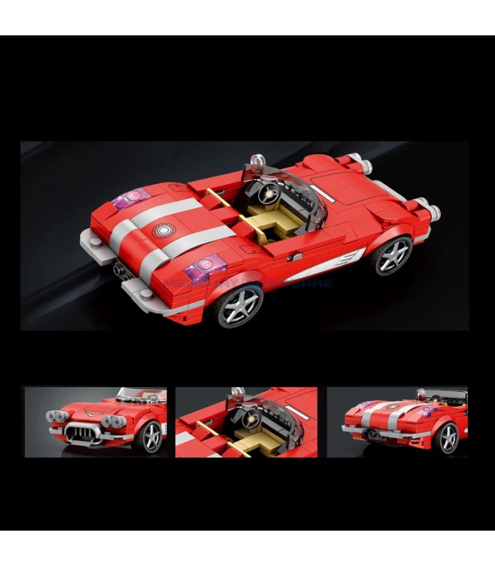 Reobrix 808 Chevrolet Corvette C1 Building Blocks Toy Set