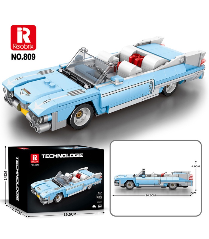 Reobrix 809 Cadillac Eldorado Car Building Blocks Toy Set