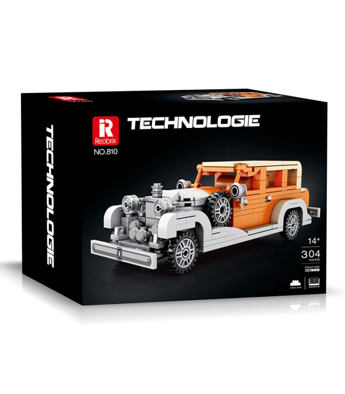 Ensemble de jouets de construction de voitures Rolls-Royce Phantom II Reobrix 810