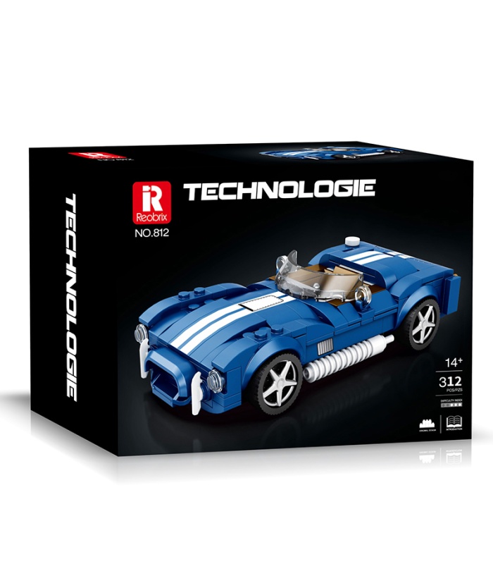 Reobrix 812 Shelby Cobra S Autobausteine-Spielzeugset