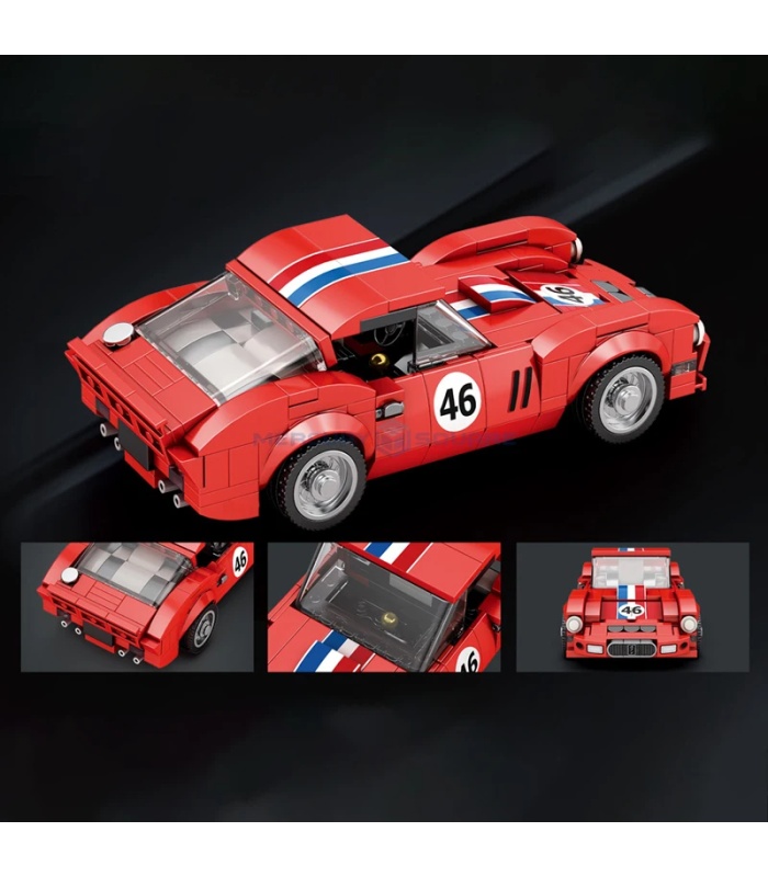 Juego de bloques de construcción de coches Reobrix 813 Red 250 GTO