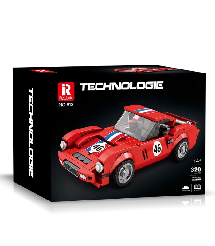 Juego de bloques de construcción de coches Reobrix 813 Red 250 GTO