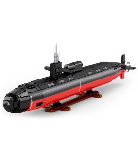 Ensemble de jouets de construction de sous-marins militaires de classe Los Angeles SSN Reobrix 33049