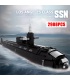 Ensemble de jouets de construction de sous-marins militaires de classe Los Angeles SSN Reobrix 33049