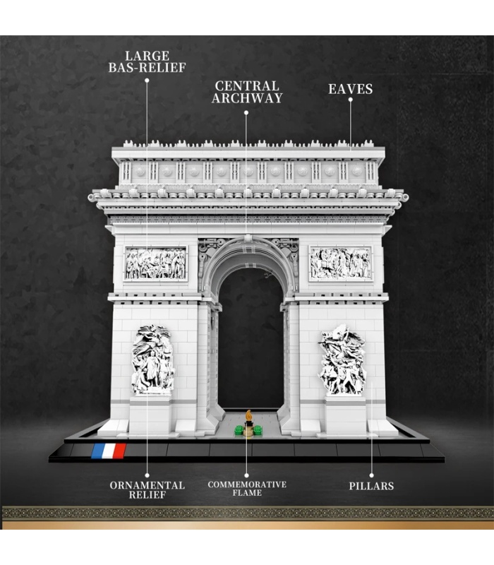 Reobrix 66024 Arc de Triomphe France Building Blocks Toy Set