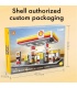 CADA C66026 Shell Gas Station Building Blocks Toy Set