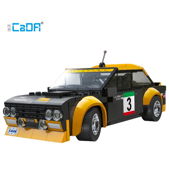 CADA C51092 Fiat Abarth 131 Remote Control Racing Car Building Blocks Toy Set