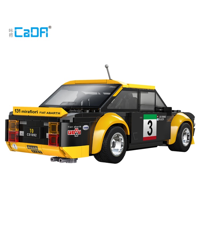 CADA C51092 Fiat Abarth 131 Remote Control Racing Car Building Blocks Toy Set