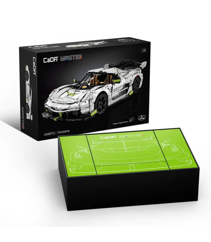 Ensemble de jouets de construction de voitures de sport Koenigsegg Jesko Fantasma Cada C61048