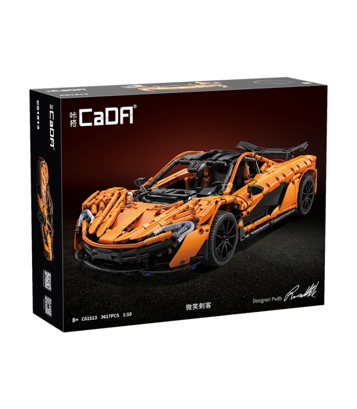 CADA C61513 McLaren P1 Assassin XR Sportwagen-Bausteine-Spielzeugset