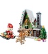 QIZHILE 90012 Weihnachtsmann Elf Weihnachtshaus Baustein-Spielzeug-Set