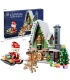 QIZHILE 90012 Weihnachtsmann Elf Weihnachtshaus Baustein-Spielzeug-Set