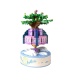 PANLOS 656008 Creative Sky City Music Box Juego de juguetes de bloques de construcción