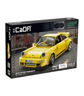 Ensemble de jouets de construction de voiture de sport Yellow Bird CADA C51079 RUF CTR 2017