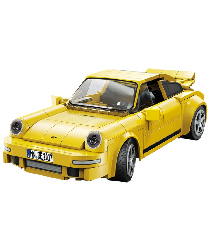 Ensemble de jouets de construction de voiture de sport Yellow Bird CADA C51079 RUF CTR 2017