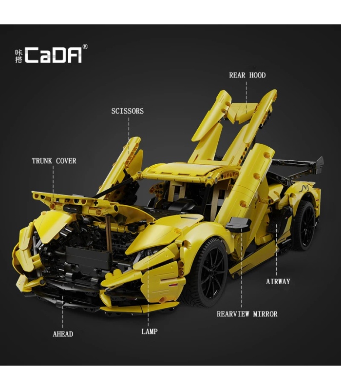 CaDA C63004 Lamborghini Aventador LP700 Sport Car Building Blocks Toy Set