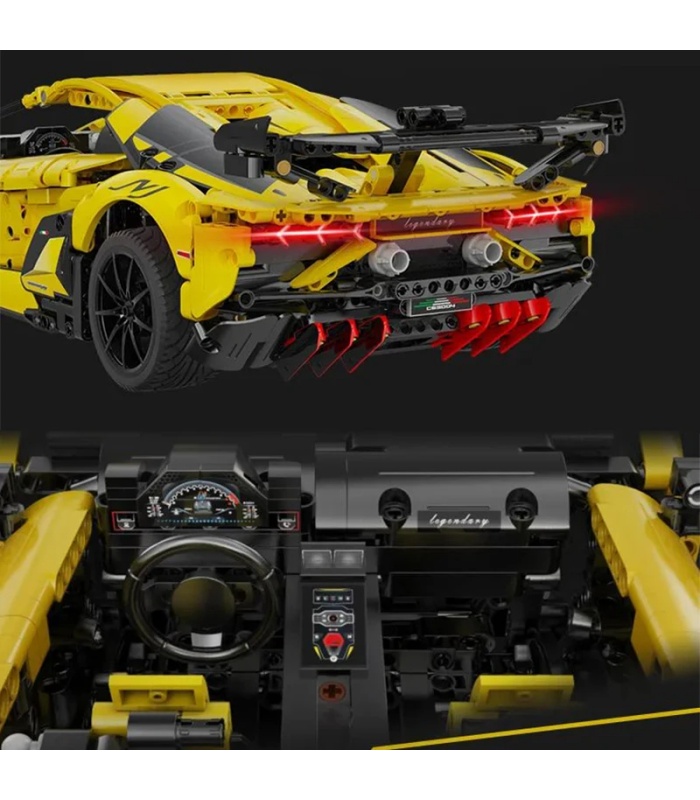 Ensemble de jouets de construction de voiture de sport Lamborghini Aventador LP700 CaDA C63004