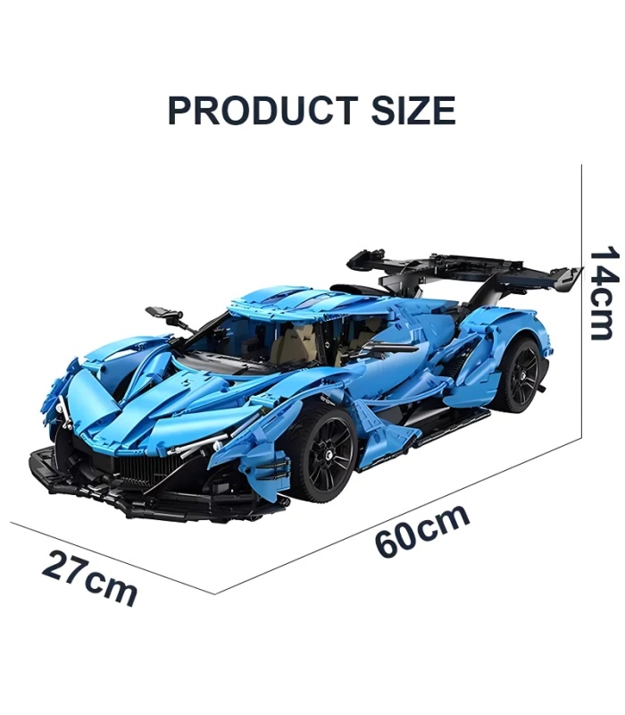 Ensemble de jouets de construction pour hypercars CaDA C64003 Gumpert Apollo IE V12