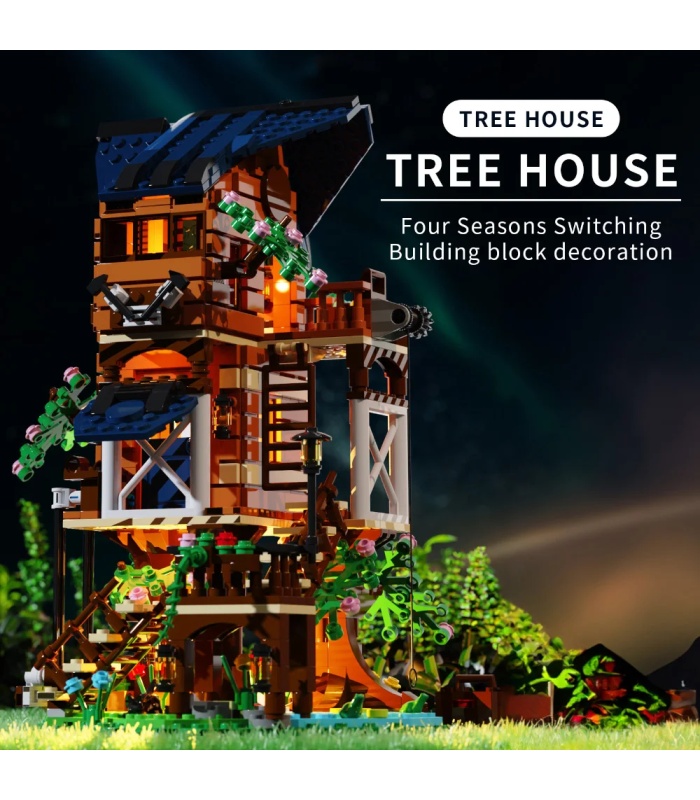 CaDA C66004 Four Seasons Treehouse Building Blocks Toy Set