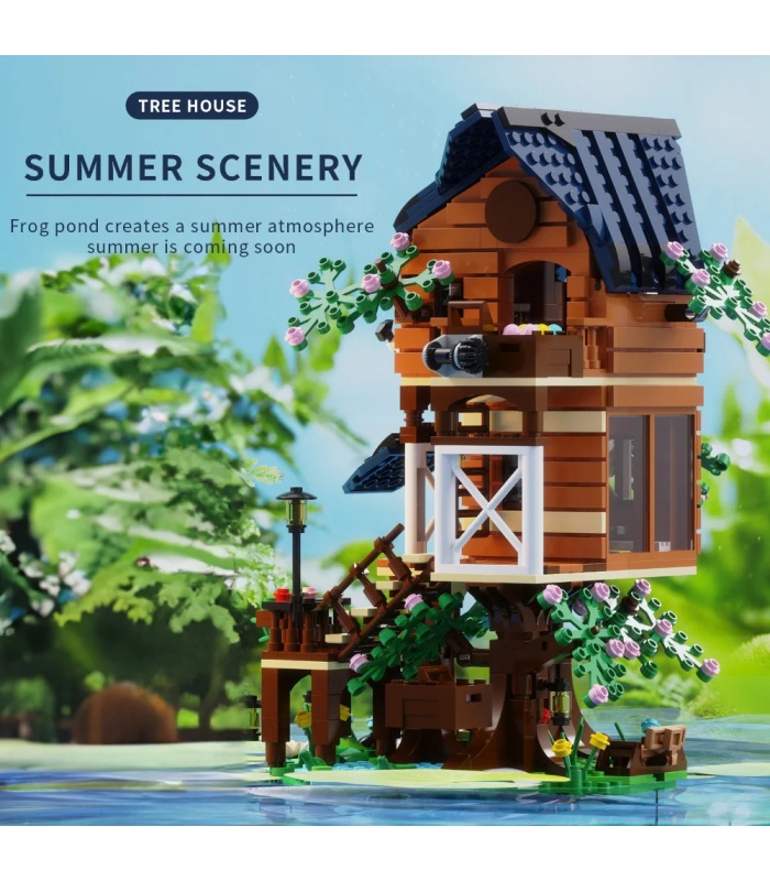 CaDA C66004 Four Seasons Treehouse Building Blocks 장난감 세트