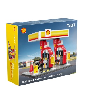 CaDA C66028 Shell Retail Station Building Blocks Toy Set