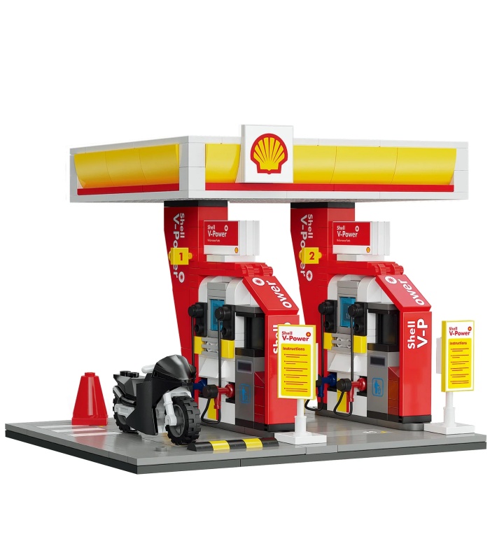 Juego de bloques de construcción CaDA C66028 Shell Retail Station