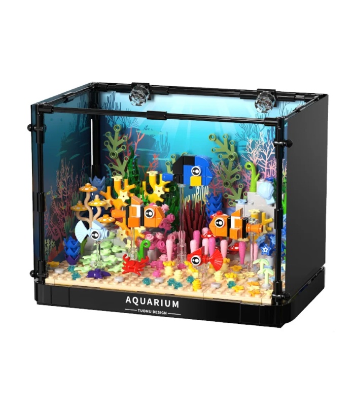 Ensemble de jouets de construction pour aquarium TUOMU T4001 avec poissons clowns et coraux