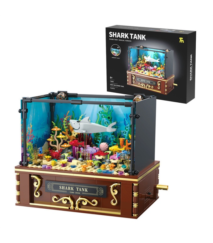 Ensemble de jouets de construction pour aquarium de requins en haute mer TUOMU T4002