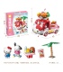 Ensemble de jouets de construction Keeppley K20848 Hello Kitty Pochacco Hamburger Truck