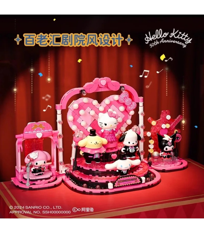 Keeppley K20850 Hello Kitty 50th Anniversary Kawaii Diva Building Blocks Toy Set