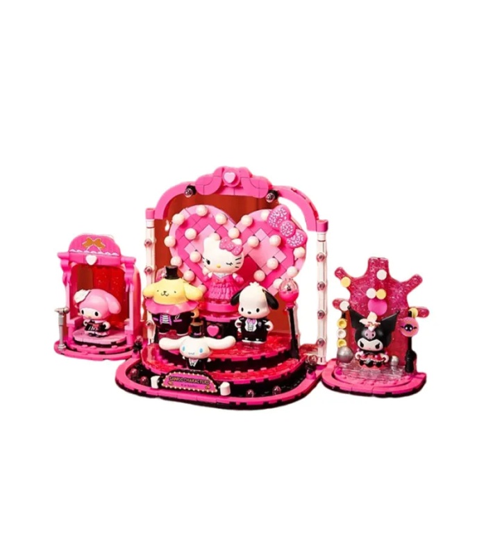 Keeppley K20850 Ensemble de jouets de construction Hello Kitty 50e anniversaire Kawaii Diva