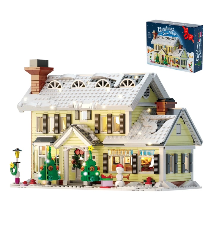 Custom Christmas Snow Village Building Blocks Toy Set