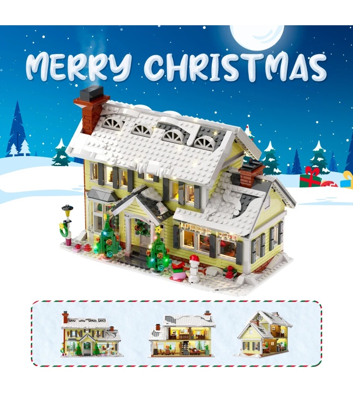 Custom Christmas Snow Village Building Blocks Toy Set