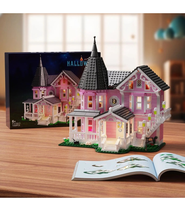 Custom Coraline Pink Palace Building Blocks Toy Set