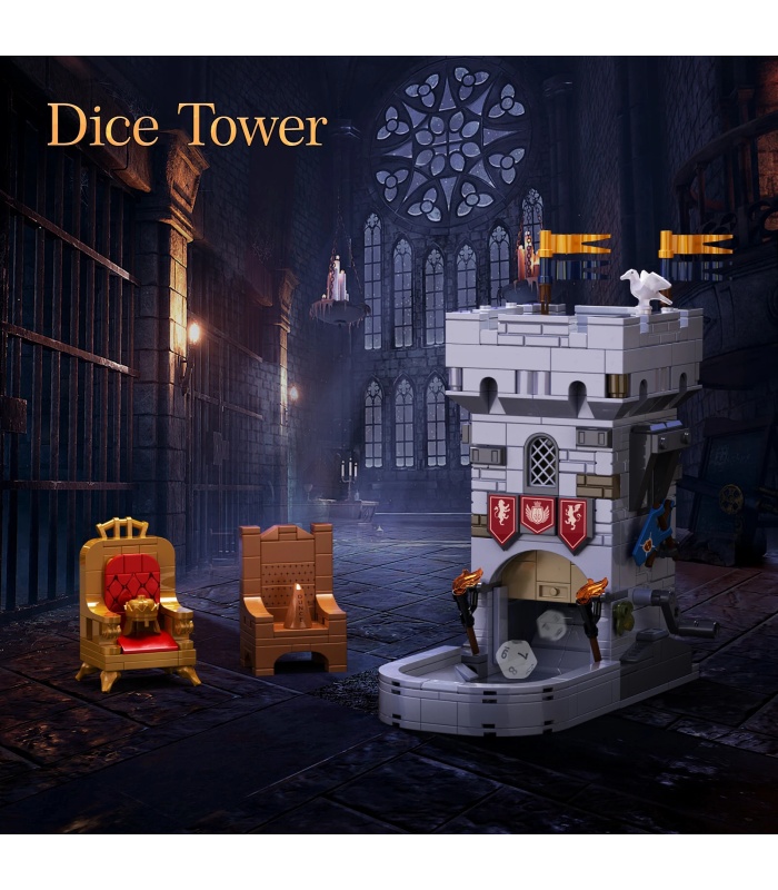 Custom Dungeons and Dragons Dice Tower Building Blocks Toy Set