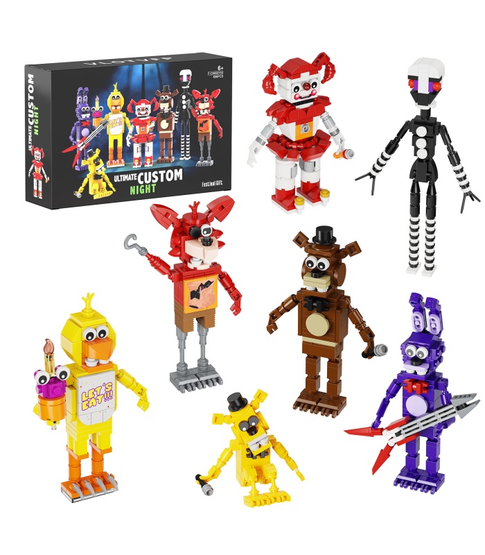 Benutzerdefiniertes Five Night at Freddys Ultimate Custom Night Bausteine-Spielzeugset