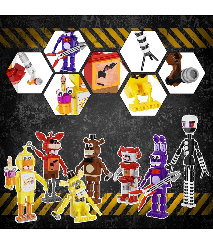 Juego de bloques de construcción de juguetes personalizados de Five Night at Freddy Ultimate Custom Night