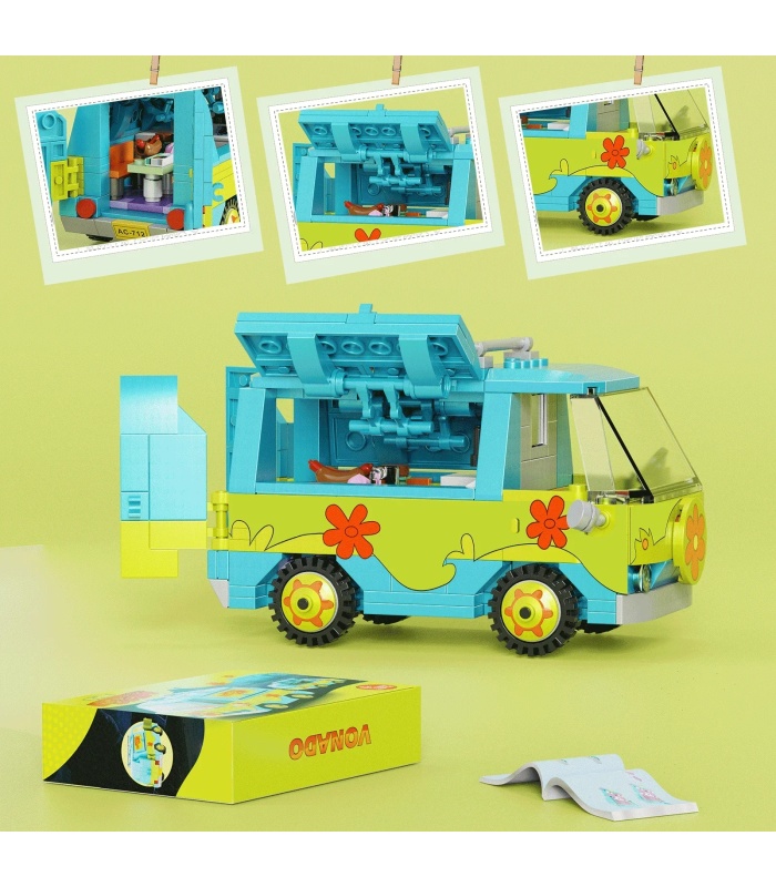 Ensemble de jouets de construction personnalisés The Mystery Van Scooby-Doo