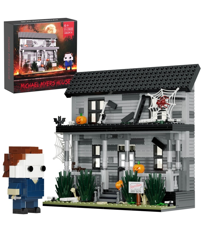 Juego de bloques de construcción de la casa de Michael Myers personalizado