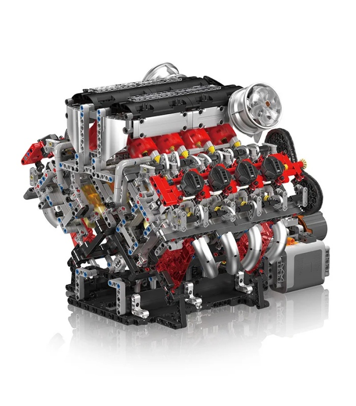 Ensemble de blocs de construction de moteur motorisé F488 V8 MOULD KING 10130