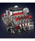 Ensemble de blocs de construction de moteur motorisé F488 V8 MOULD KING 10130