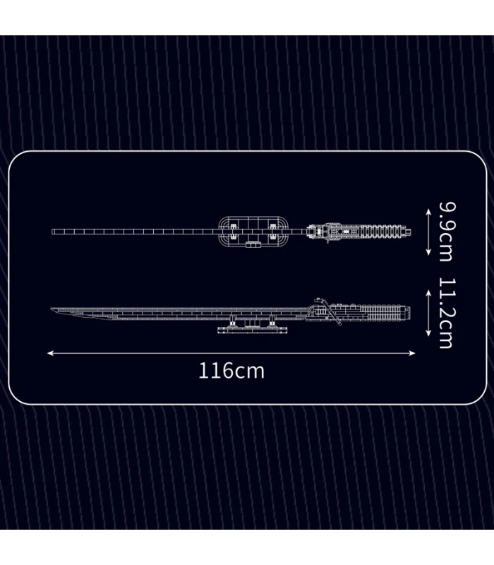 Juego de bloques de construcción de Star Wars Dark Saber de MOULD KING 10138