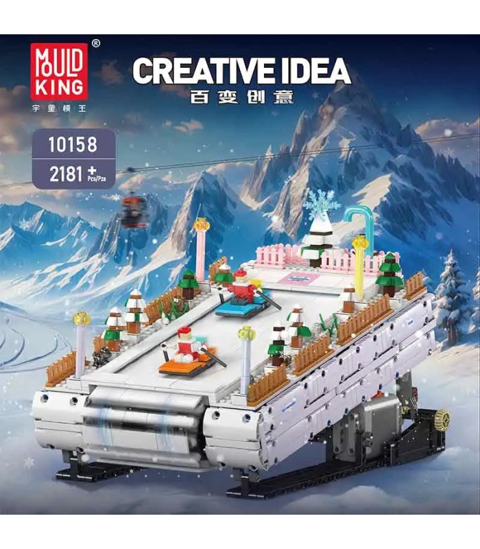 MOULD KING 10158 Ski Resort Building Blocks Toy Set