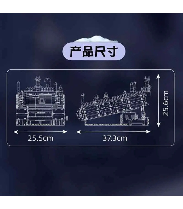 Juego de bloques de construcción de estación de esquí MOULD KING 10158