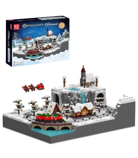 MOULD KING 12029 Weihnachtszug-Wunderland-Bausteine-Spielzeugset