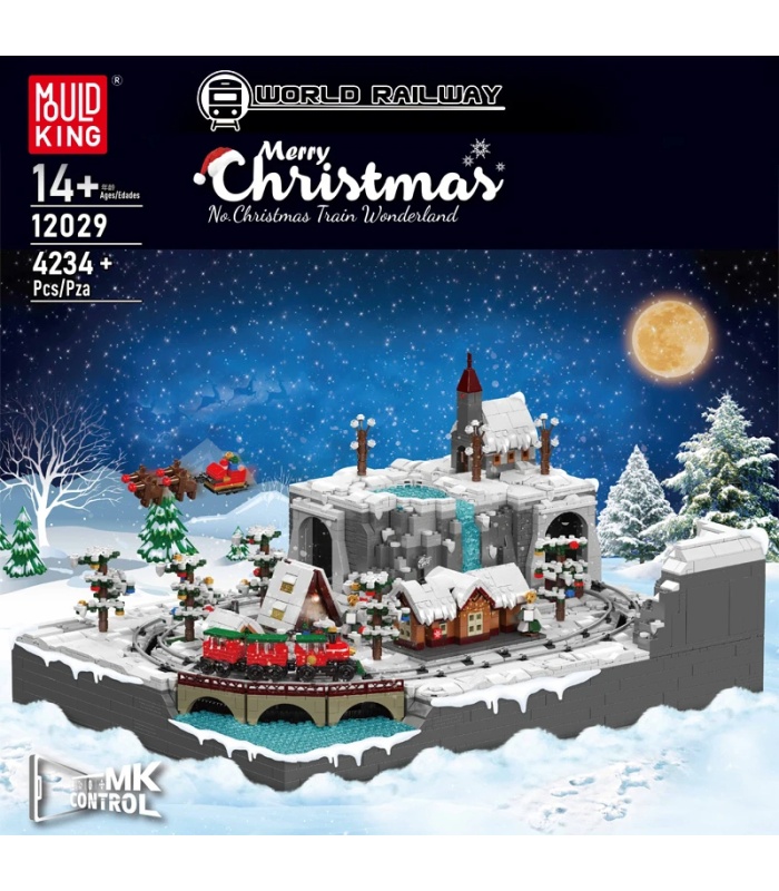 Mouldking 12029 Weihnachtszug-Wunderland-Bausteine-Spielzeugset